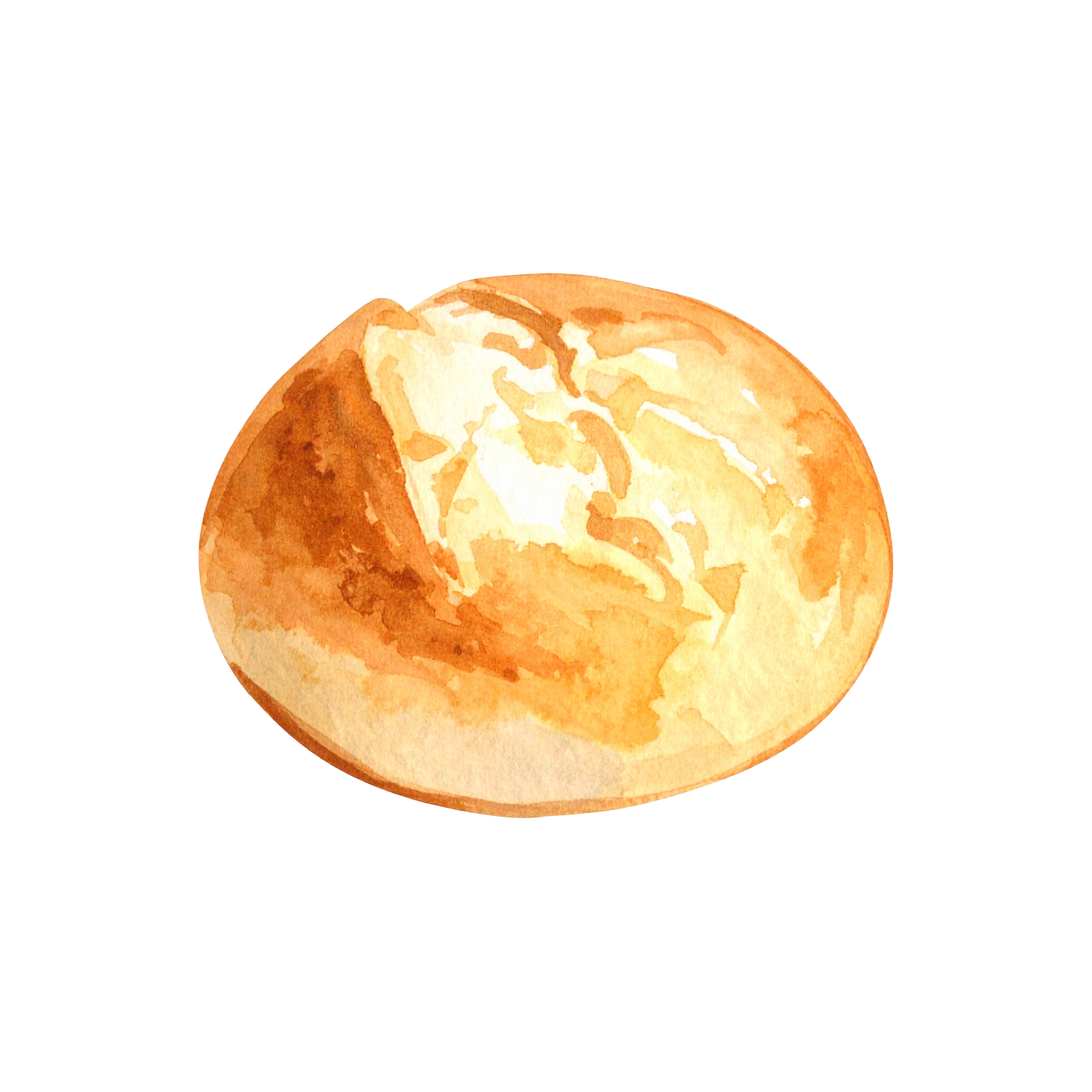 丸いパンのイラストフリー素材