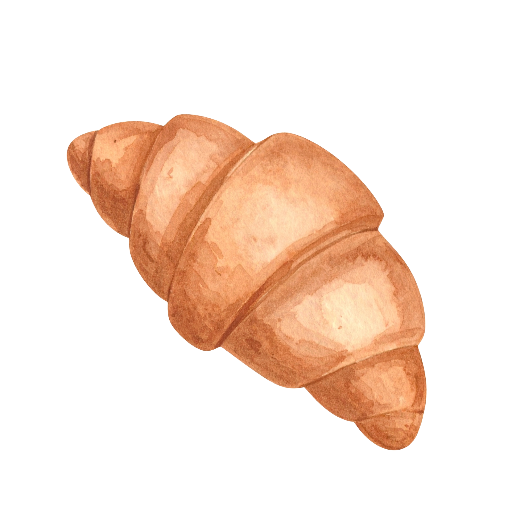 クロワッサンのイラストフリー素材