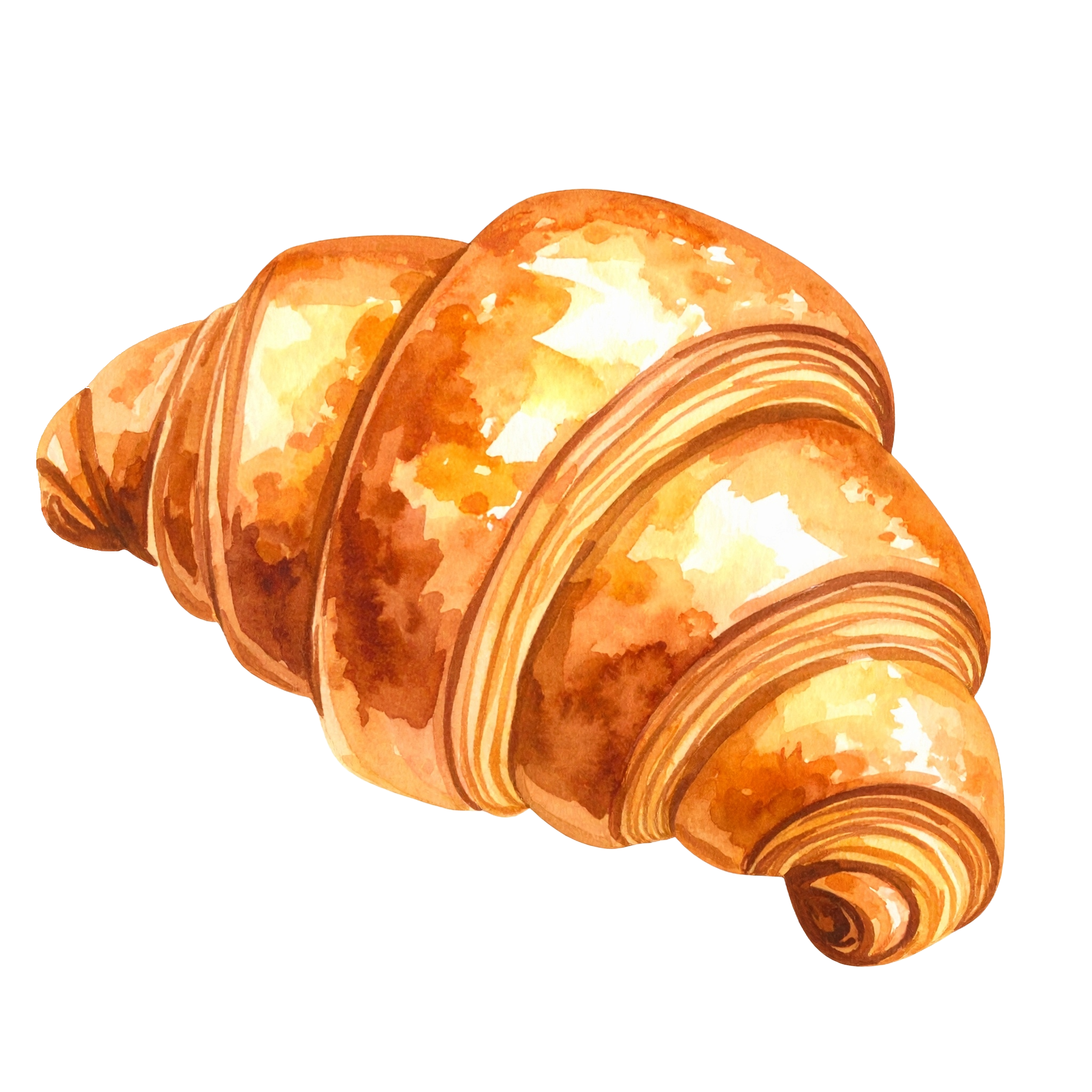 クロワッサンのイラストフリー素材