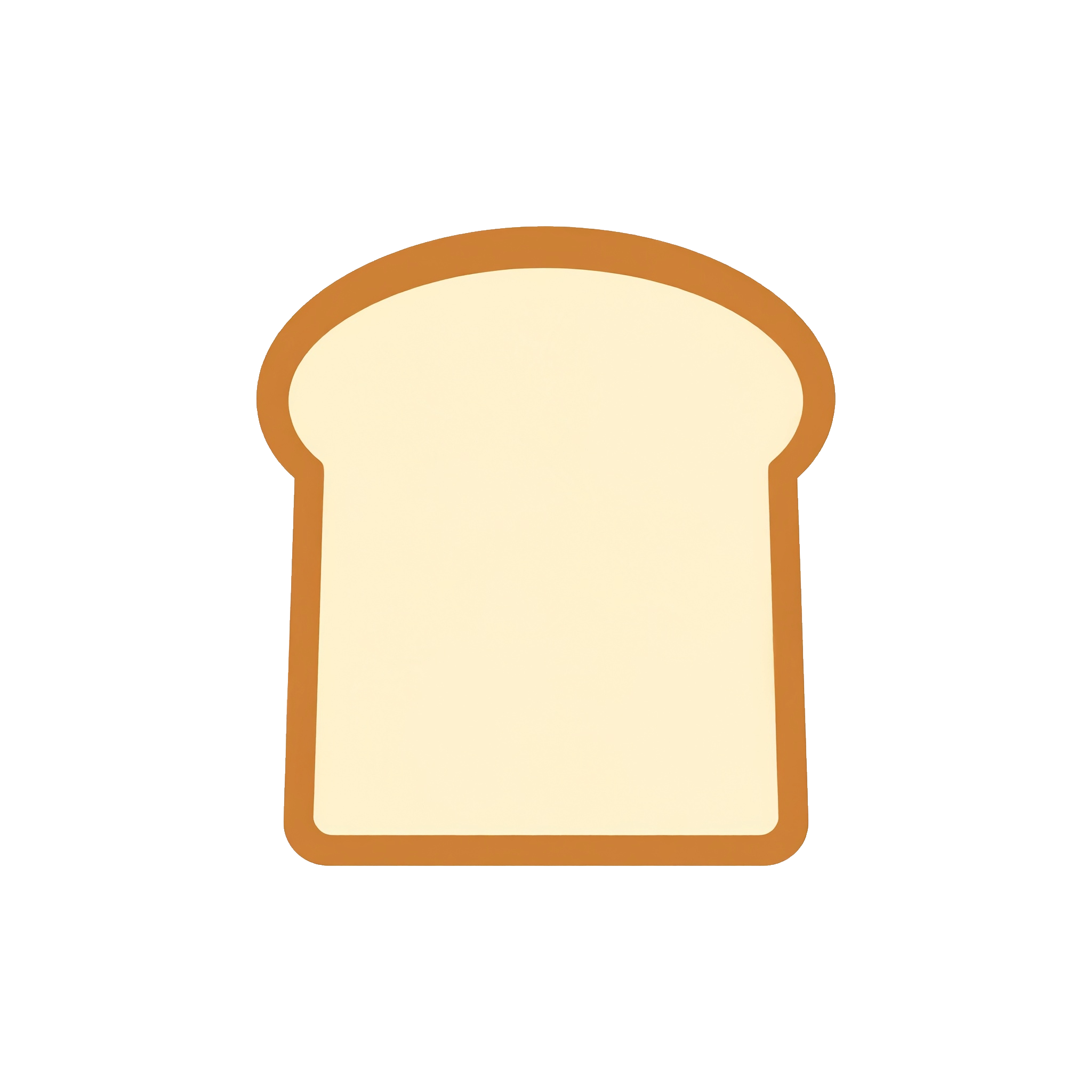 食パン1枚のイラストフリー素材