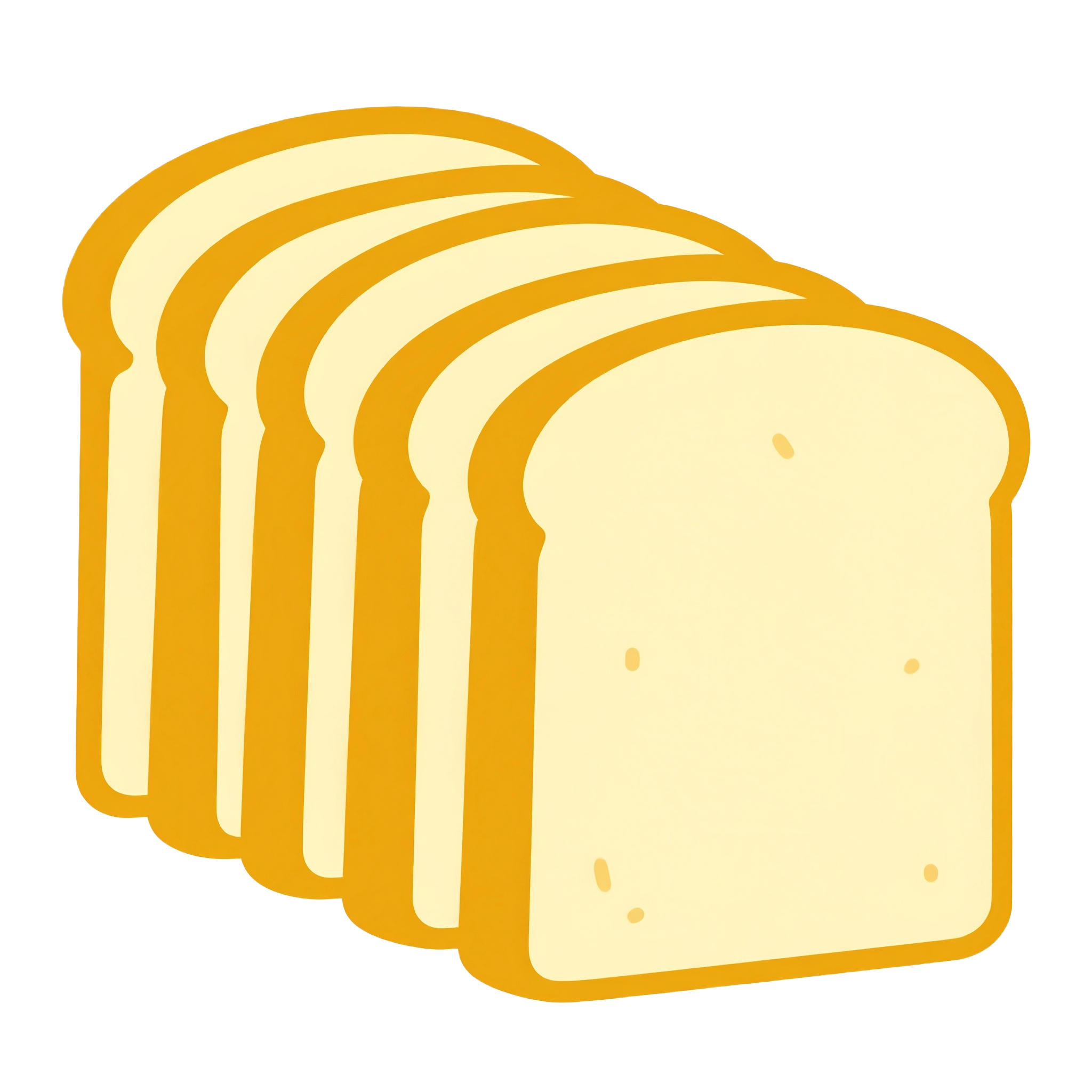 食パンのイラストのフリー素材