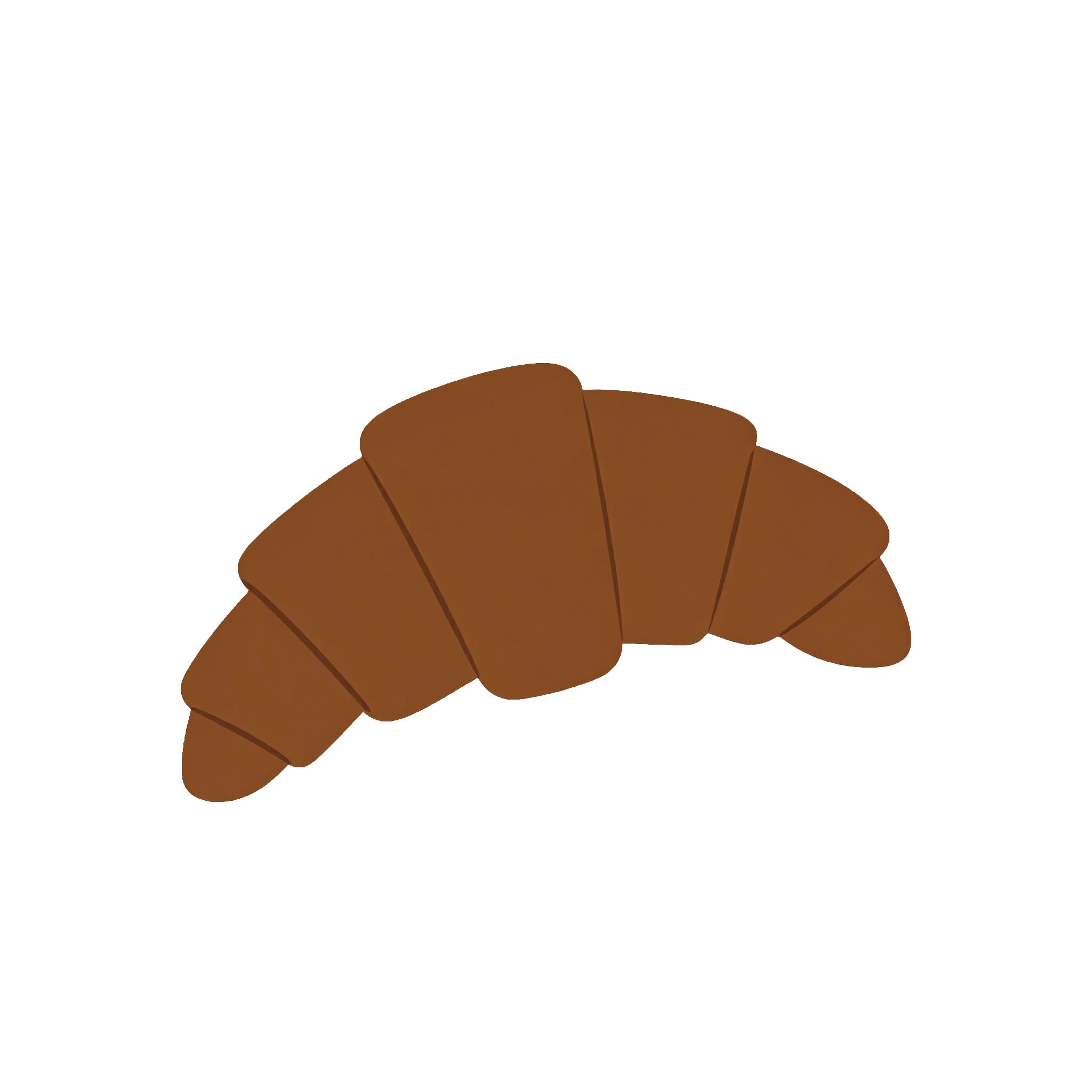 チョコクロワッサンのイラストフリー素材